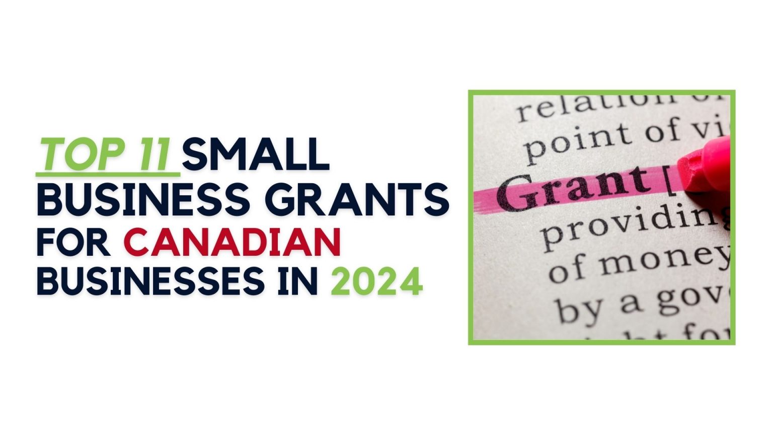 How to get a small business government grant Canada Small Business